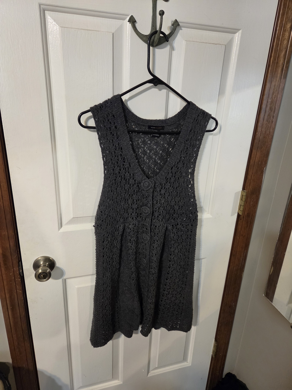 BCBGMaxAzria Charcoal Gray Knit Vest